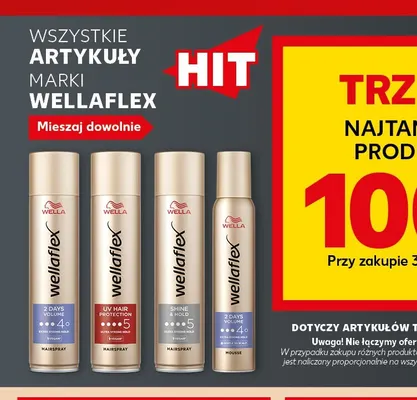 Lakier do włosów 2 Days Volume Wellaflex promocja w Kaufland
