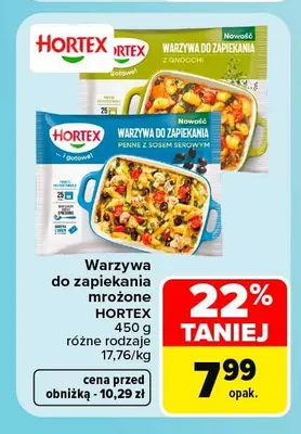Warzywa do zapiekania mrożone Hortex promocja w Carrefour