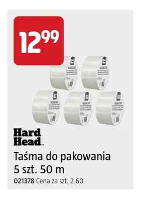 Taśma do pakowania 5-pak 50 m Hard Head promocja w Jula