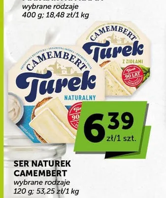 Ser Camembert NaTurek z ziołami promocja w Groszek