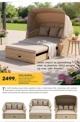 Łóżko z daszkiem promocja w Bricomarche