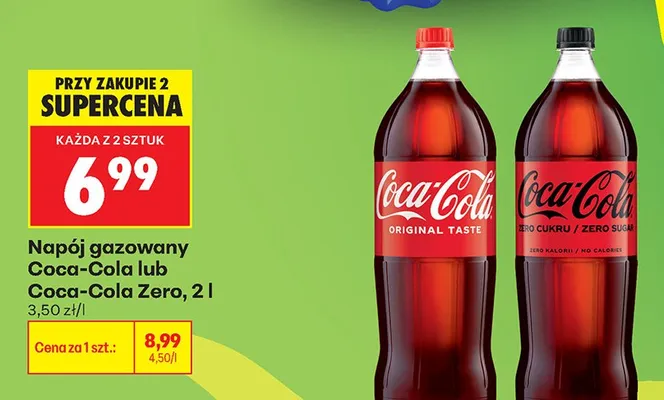 Napój gazowany Coca-Cola Original Taste promocja w Biedronka