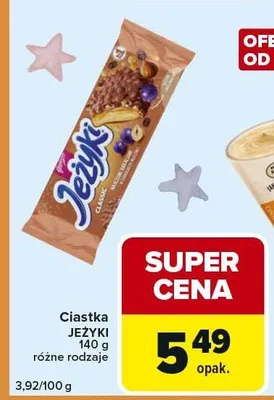 Ciastka JEŻYKI promocja w Carrefour Express