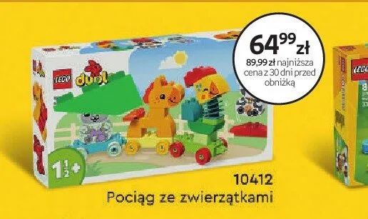 Klocki LEGO 10412 Pociąg ze zwierzątkami promocja w Empik
