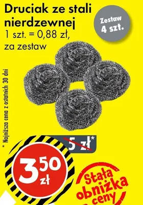 Druciak ze stali nierdzewnej promocja w Tedi