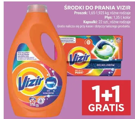 Środki do prania Vizir promocja w Stokrotka