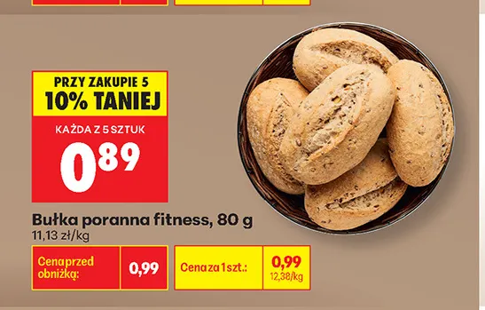 Bułka poranna fitness promocja w Biedronka