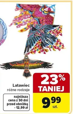 Latawiec różne rodzaje promocja w Carrefour