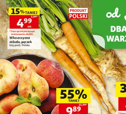 Włoszczyzna młoda pęczek polska promocja w Auchan