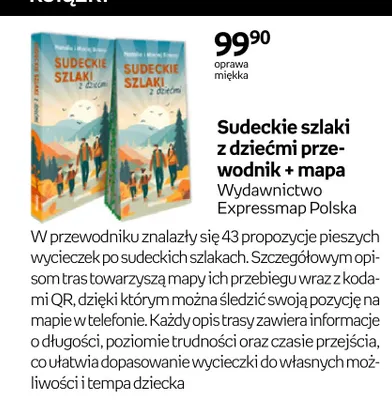 Książka Sudeckie szlaki z dziećmi przewodnik + mapa Expressmap promocja w Empik