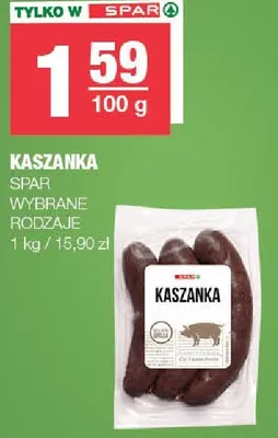 Kaszanka wybrane rodzaje promocja w SPAR
