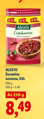 Żurawina suszona, XXL promocja w Lidl