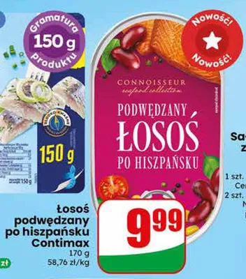 Łosoś podwędzany po hiszpańsku Contimax promocja w Dino