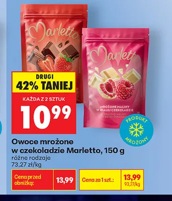 Owoce mrożone w czekoladzie Marletto promocja w Biedronka