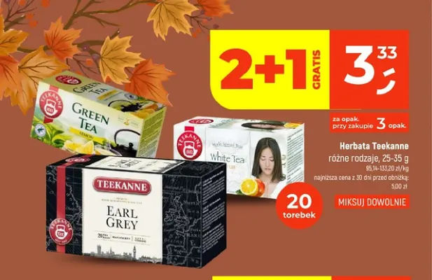 Herbata Teekanne Earl Grey promocja w Dealz