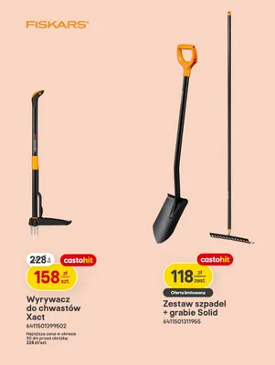 Zestaw szpadel + grabie Solid promocja w Castorama