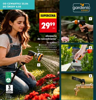 Końcówka zraszająca promocja w Biedronka