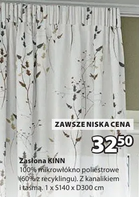 Zasłona KINN promocja w Jysk