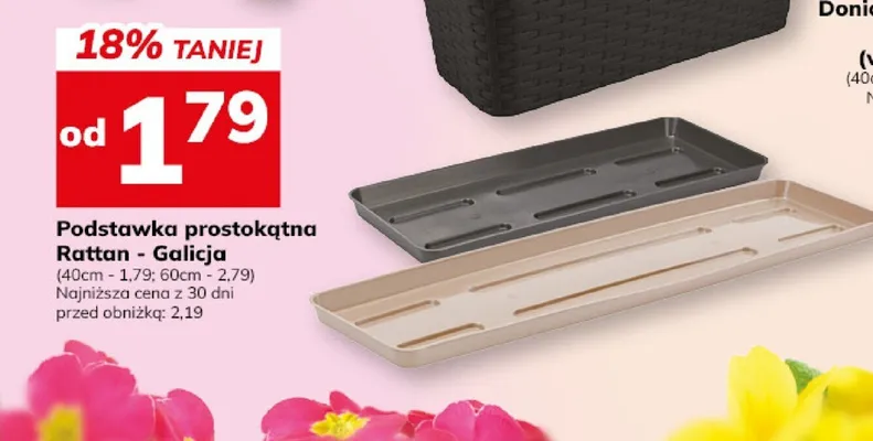Podstawka prostokątna Rattan - Galicja promocja w Hitpol