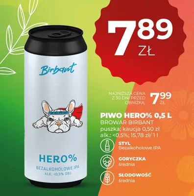 Piwo Hero% promocja w Duży Ben