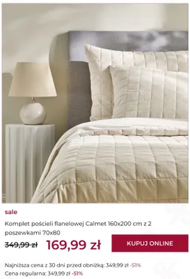 Komplet pościeli flanelowej Calmet home&you promocja w home&you