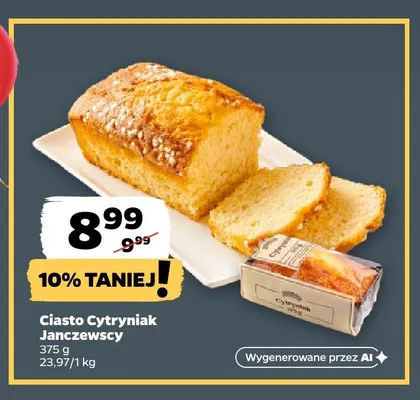 Ciasto cytryniak Janczewscy promocja w Netto