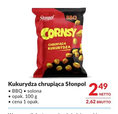 Kukurydza chrupiąca BBQ Słonpol promocja w Makro