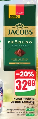 Kawa mielona Jacobs Krönung promocja w Dino
