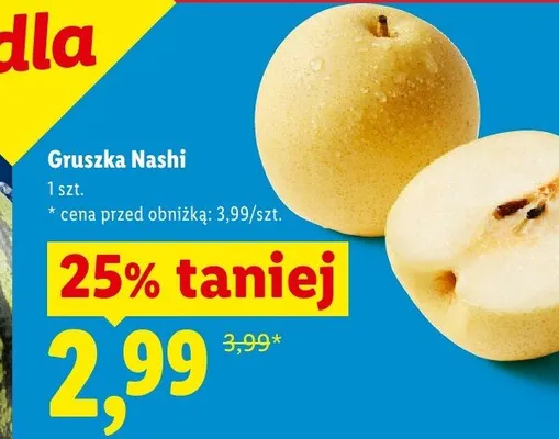 Gruszka Nashi promocja w Lidl