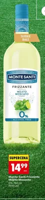 Napój musujący bezalkoholowy Monte Santi Frizzante Mojito Moscato promocja w Biedronka