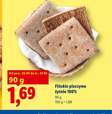 Fińskie pieczywo żytnie 100% promocja w Lidl