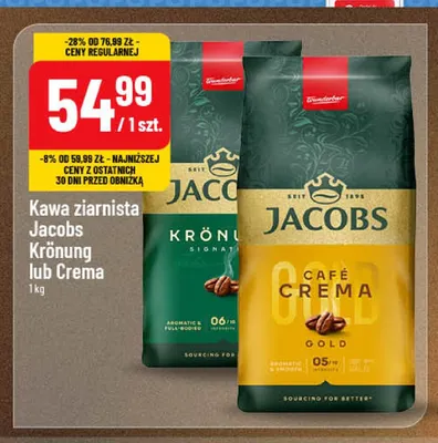 Kawa ziarnista Jacobs Krönung promocja w POLOmarket