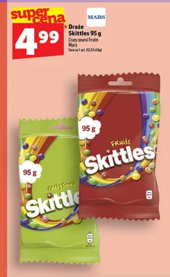 Draże Skittles Fruits promocja w TOPAZ