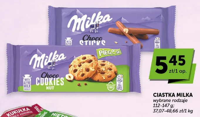 Ciastka Milka Choco Sticks promocja w Groszek