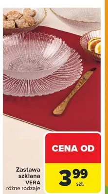 Zastawa szklana VERA różne rodzaje promocja w Carrefour