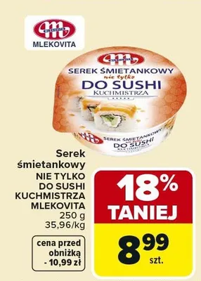 Serek śmietankowy nie tylko do sushi promocja w Carrefour