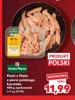 Paski z fileta z piersi kurczaka Stoisko Mięsne promocja w Kaufland