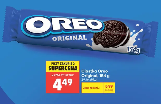 Ciastka Oreo Original promocja w Biedronka