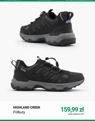 Półbuty Highland Creek promocja w Deichmann