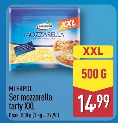 Ser mozzarella tarty XXL promocja w Aldi