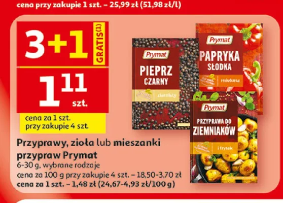 Przyprawy Prymat promocja w Auchan