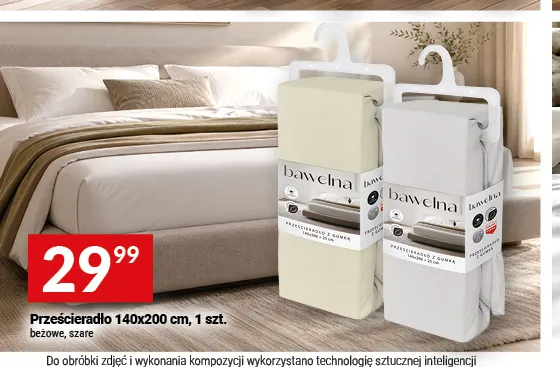 Prześcieradło 140x200 cm promocja w Twój Market