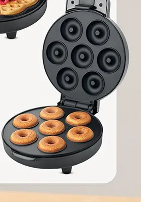Gofrownica Hoffen z płytkami w kształcie donutów promocja w Biedronka