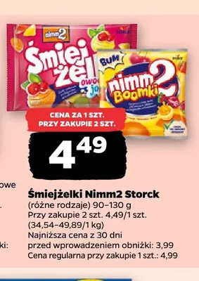 Śmiejżelki owocowe Nimm2 Storck promocja w Netto