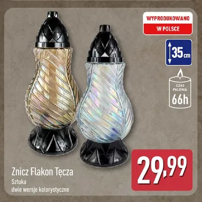 Znicz Flakon Tęcza promocja w Aldi