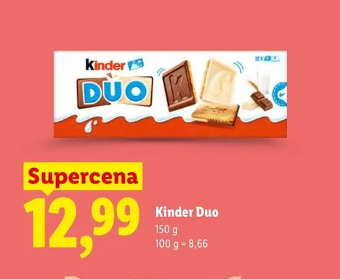 Ciastka Kinder Duo promocja w Lidl