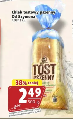 Chleb tostowy pszenny Od Szymona promocja w Prim Market