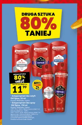 Antyperspirant deo sztyft Old Spice Captain promocja w Twój Market