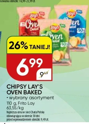 Chipsy lay's oven baked *wybrany asortyment promocja w Chata Polska
