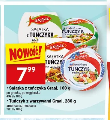 Tuńczyk z warzywami Graal americana promocja w Twój Market